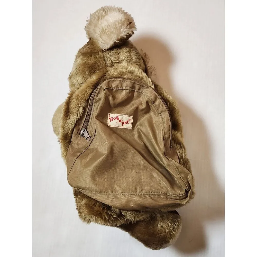 Hug‑A‑Pet Koala Plush Backpack Vintage Brown Tan